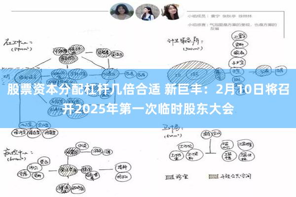 股票资本分配杠杆几倍合适 新巨丰：2月10日将召开2025年第一次临时股东大会