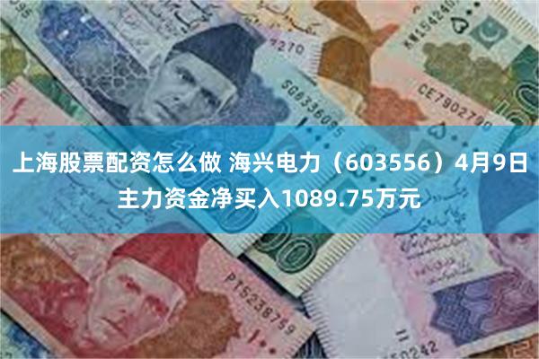 上海股票配资怎么做 海兴电力（603556）4月9日主力资金净买入1089.75万元